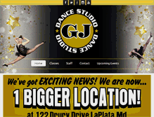 Tablet Screenshot of gjdancestudio.com